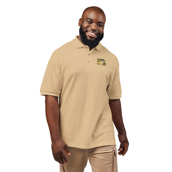 Outwork The Hustle Logo Polo