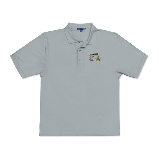 The Hustle Golf Polo — Embroidered Animated Outwork Performance Polo