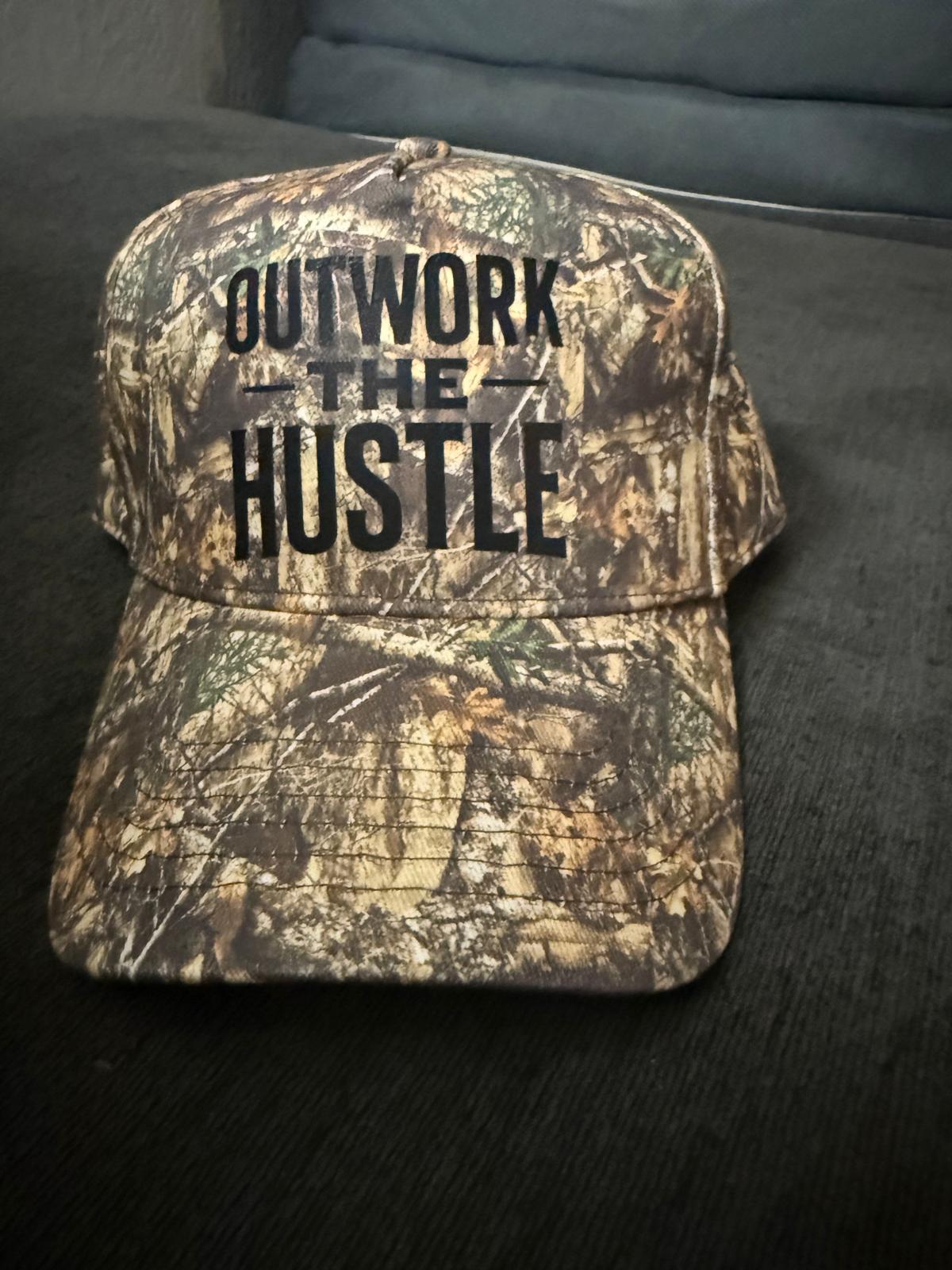 Outwork The Hustle Camo Snapback
