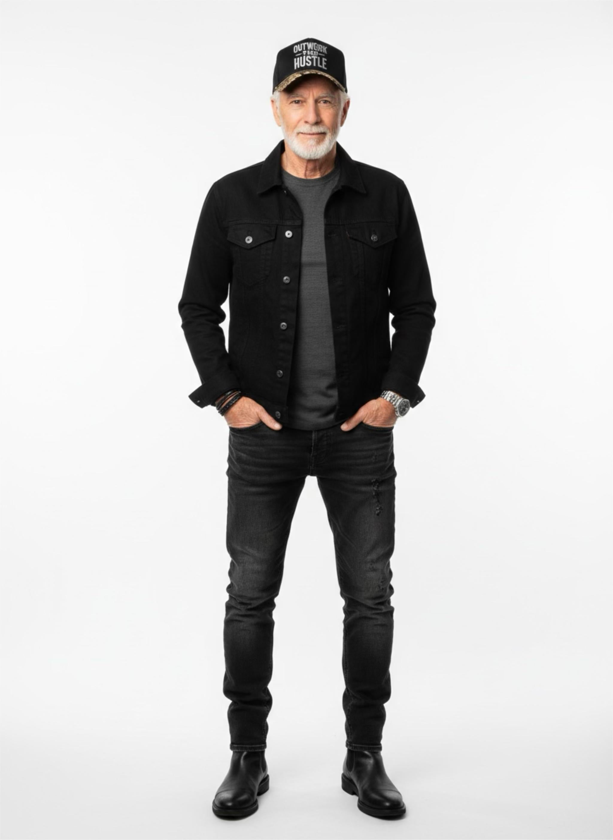 Outwork the Hustle Camo Snapback Hat – Motivational Streetwear & Outdoor Cap