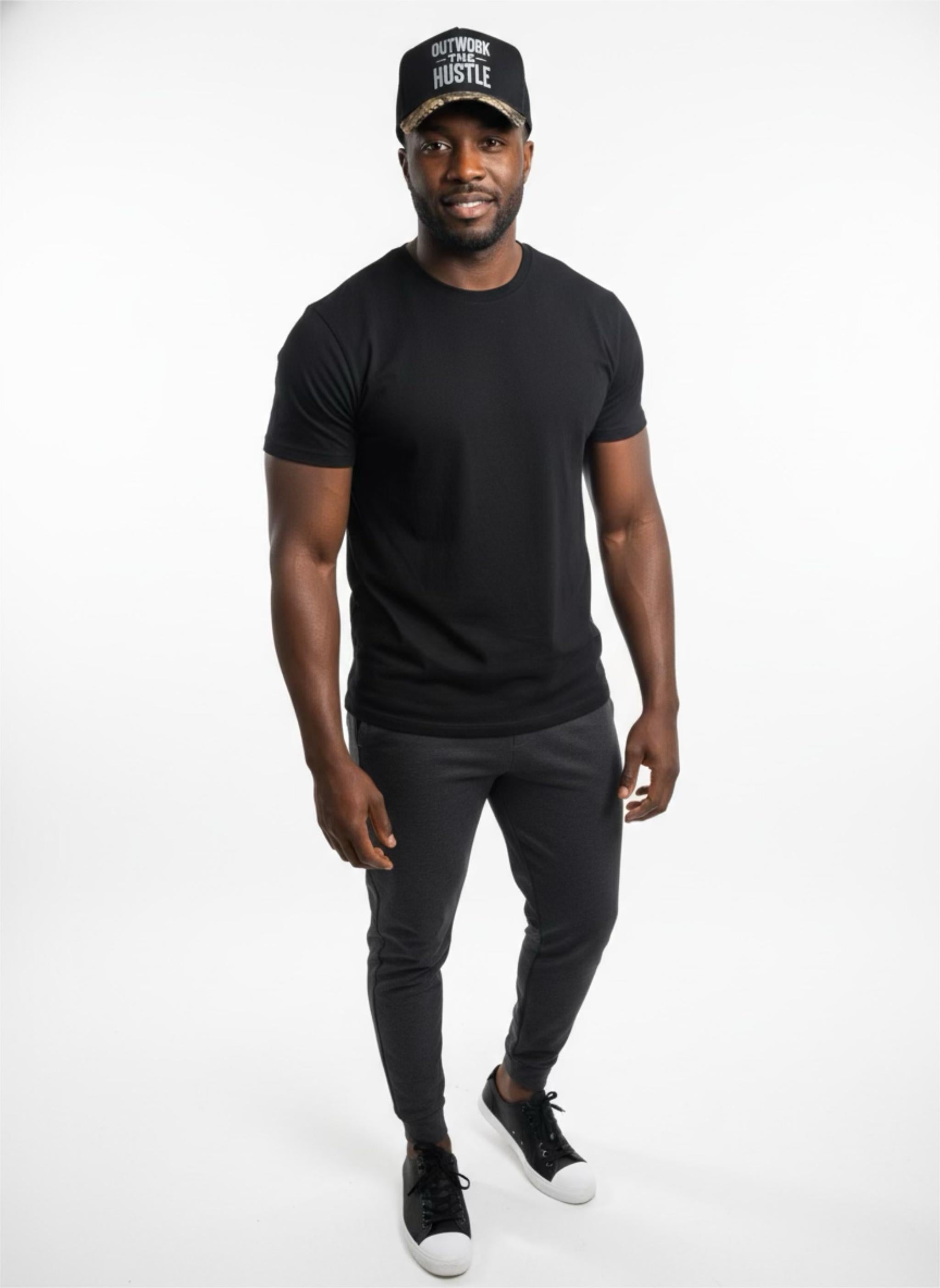 Outwork the Hustle Camo Snapback Hat – Motivational Streetwear & Outdoor Cap